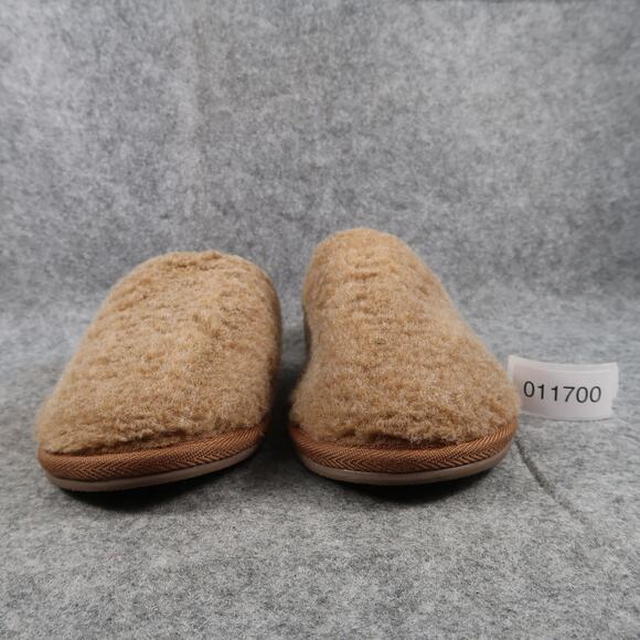 Easy Spirit Shoes Womens 9/10 Slippers Mule Slip On Faux Fur Comfort Casual Tan - Picture 2 of 11
